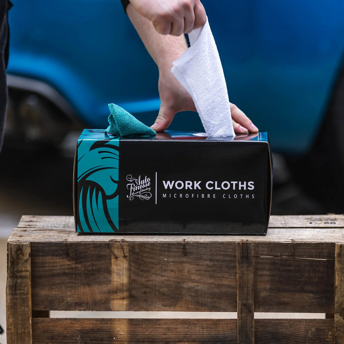Auto Finesse WORK CLOTHS - Einweg-Tuchbox 50