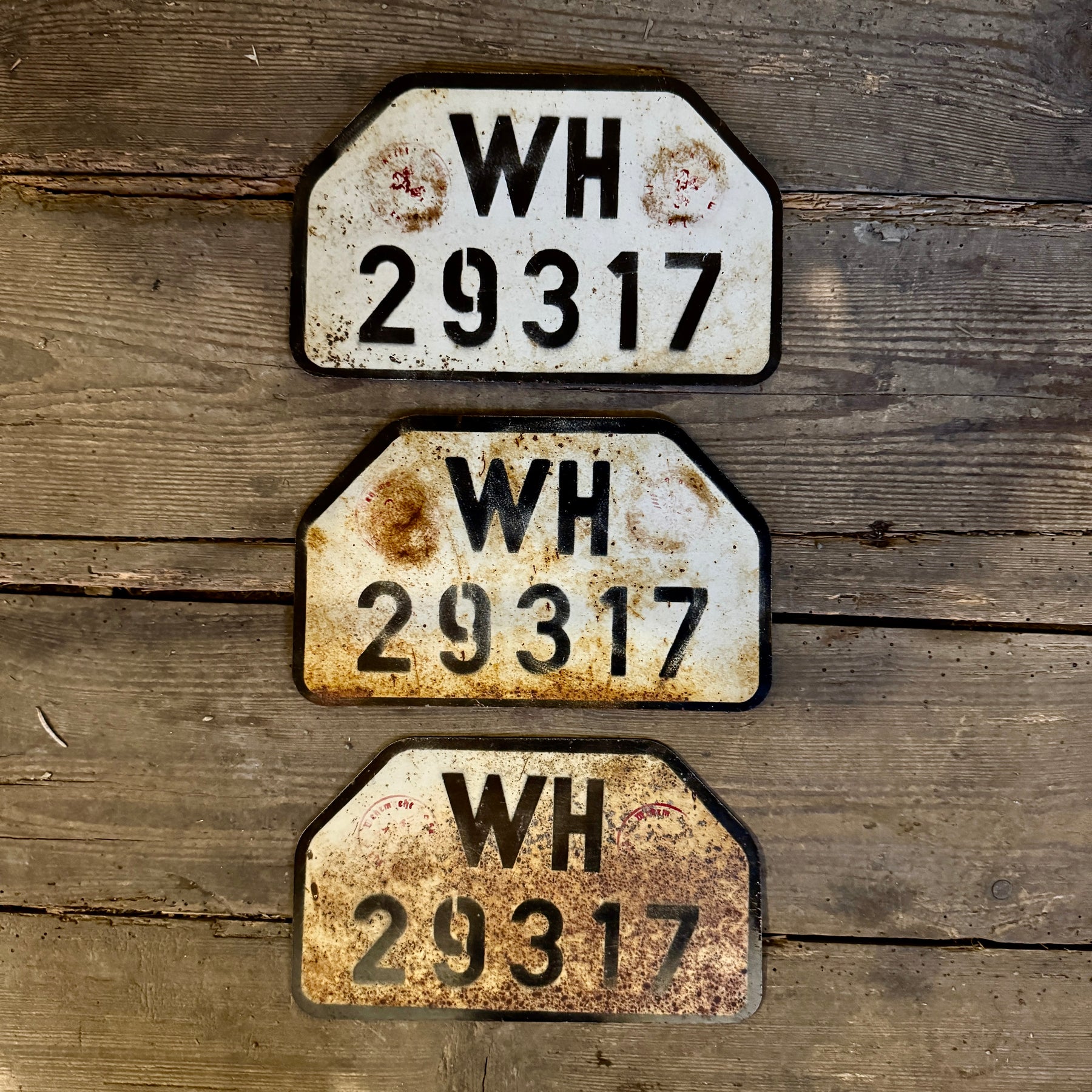 WH Kennzeichen Set (Vorkriegs-Optik)