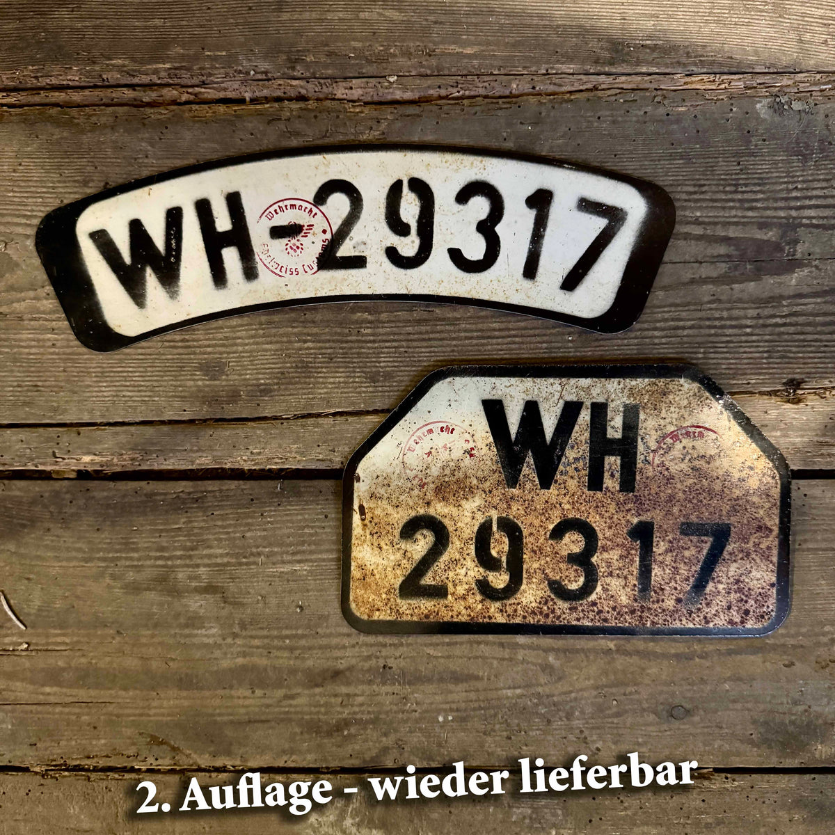 WH Kennzeichen Set (Vorkriegs-Optik)