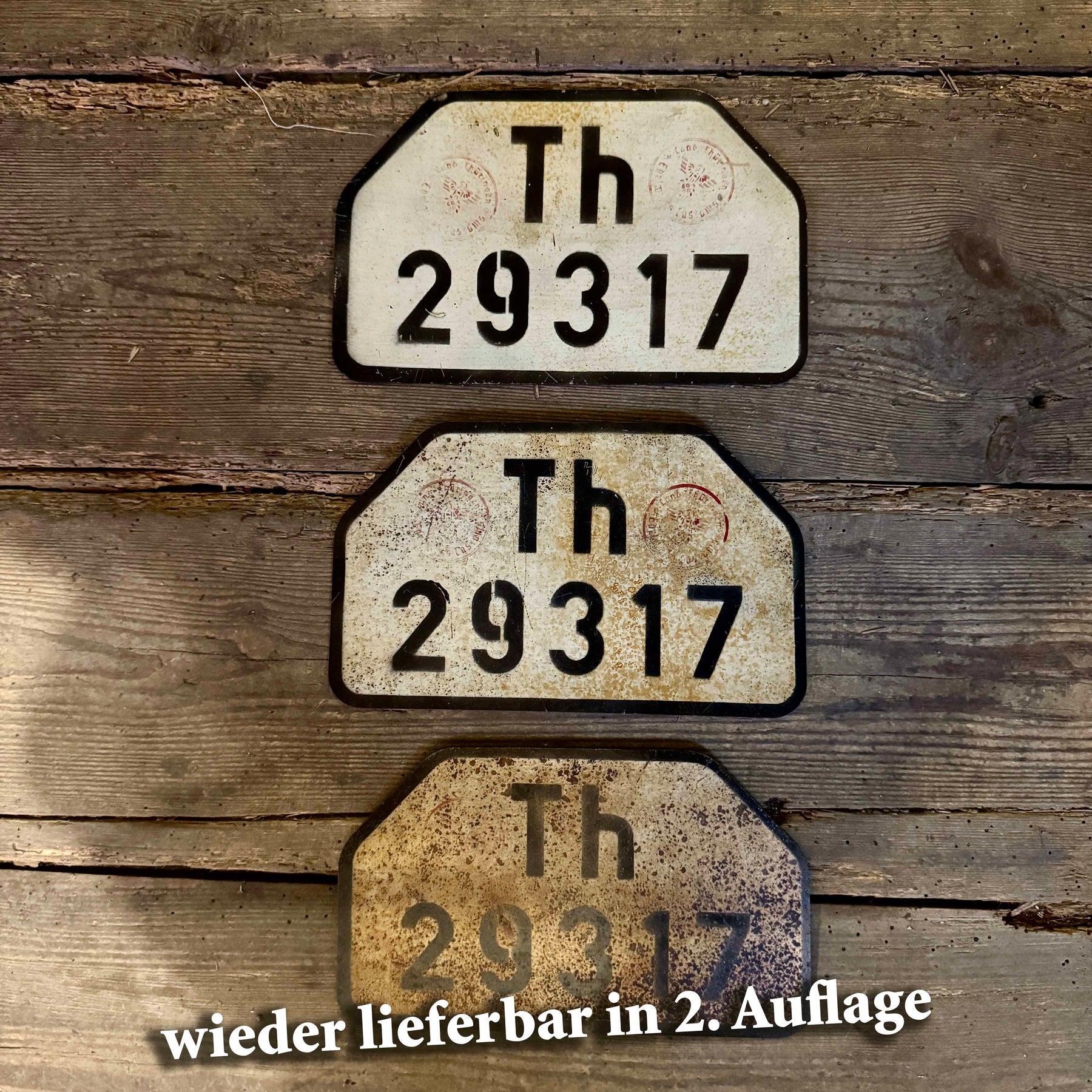 Kennzeichen hinten (Vorkriegs-Optik)