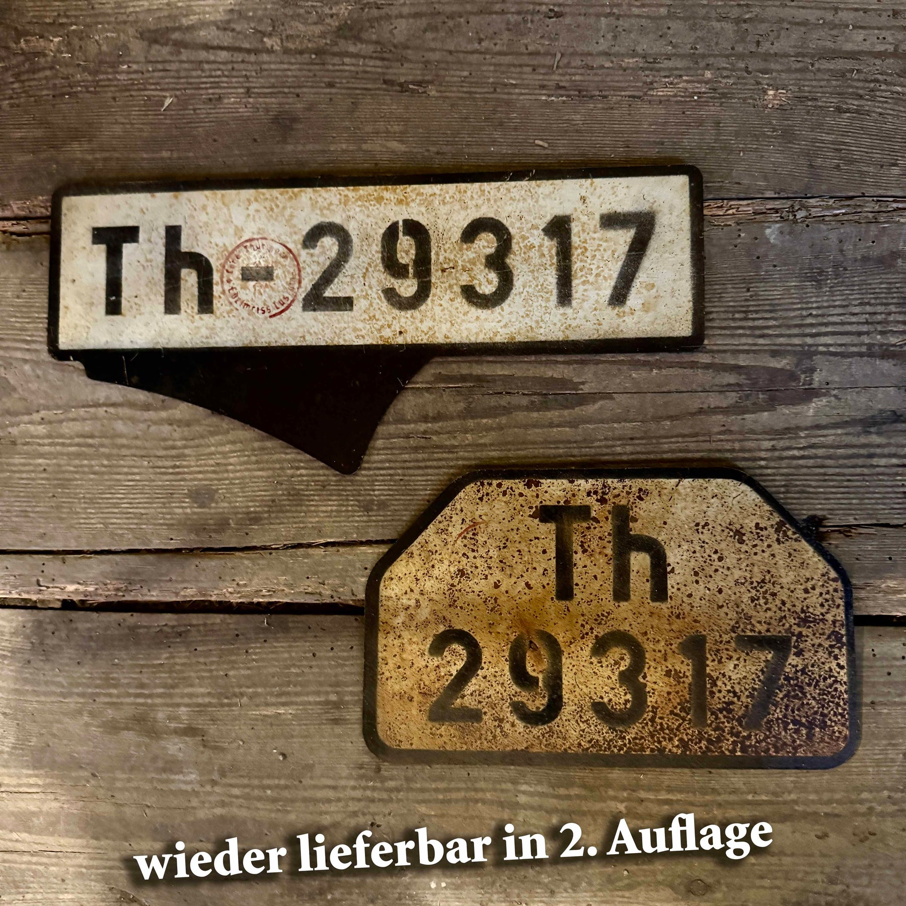 Kennzeichen Set (Vorkriegs-Optik) - vorn gerade