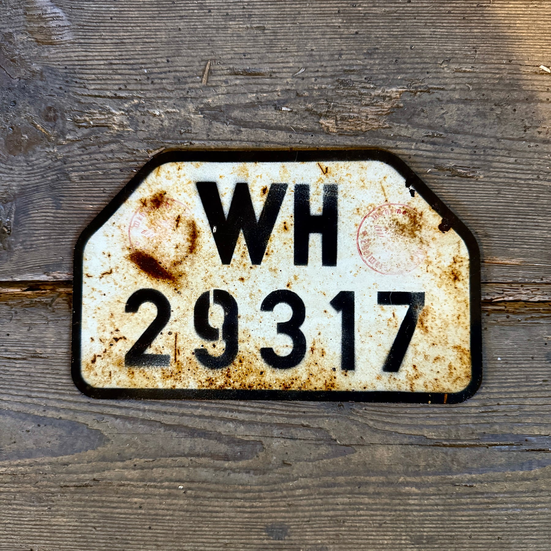 WH Kennzeichen Set (Vorkriegs-Optik)