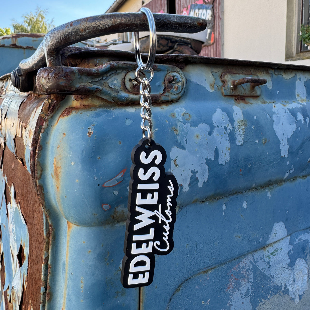 Keychain "Edelweiss Customs" classic Logo