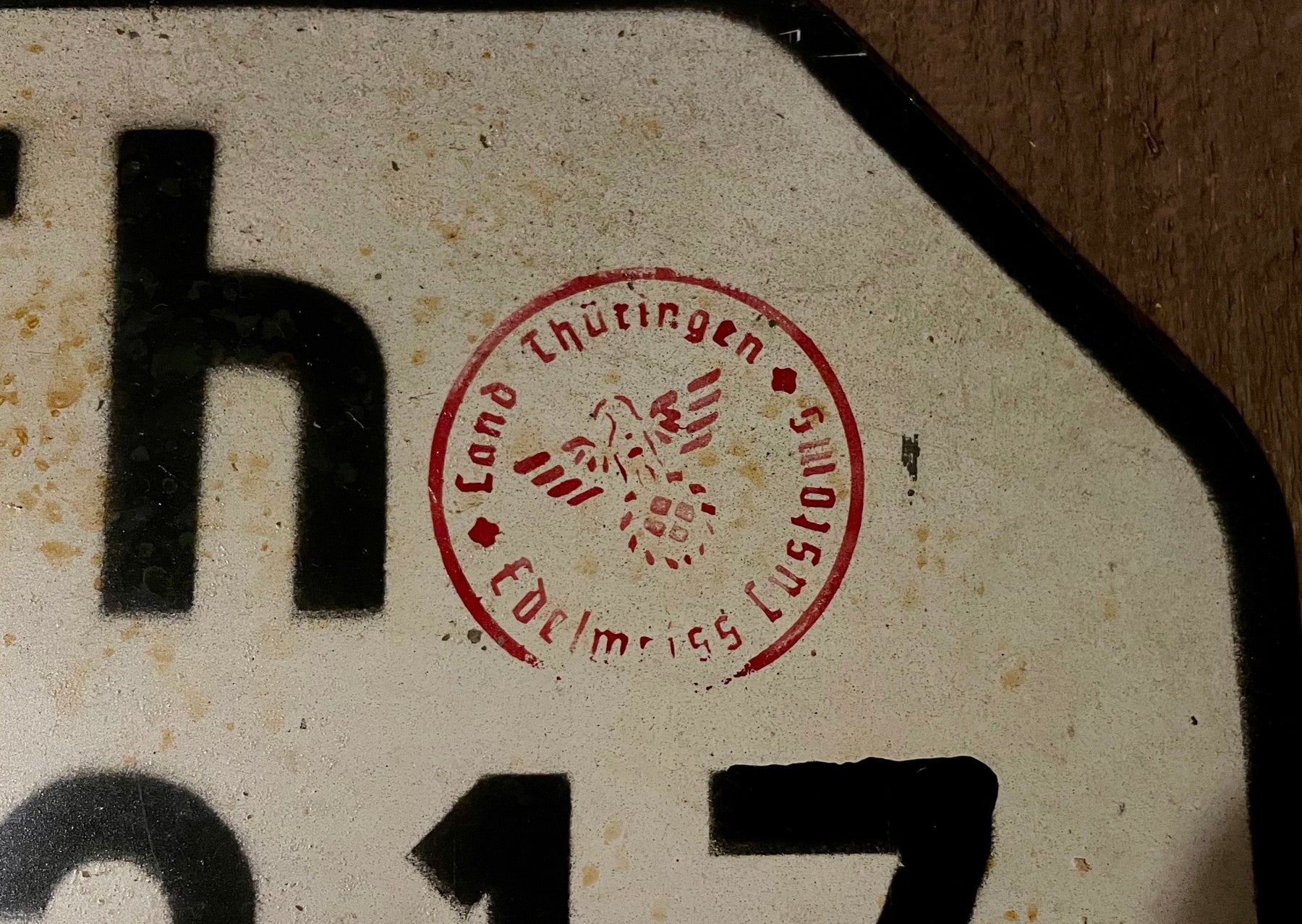 Kennzeichen hinten (Vorkriegs-Optik)