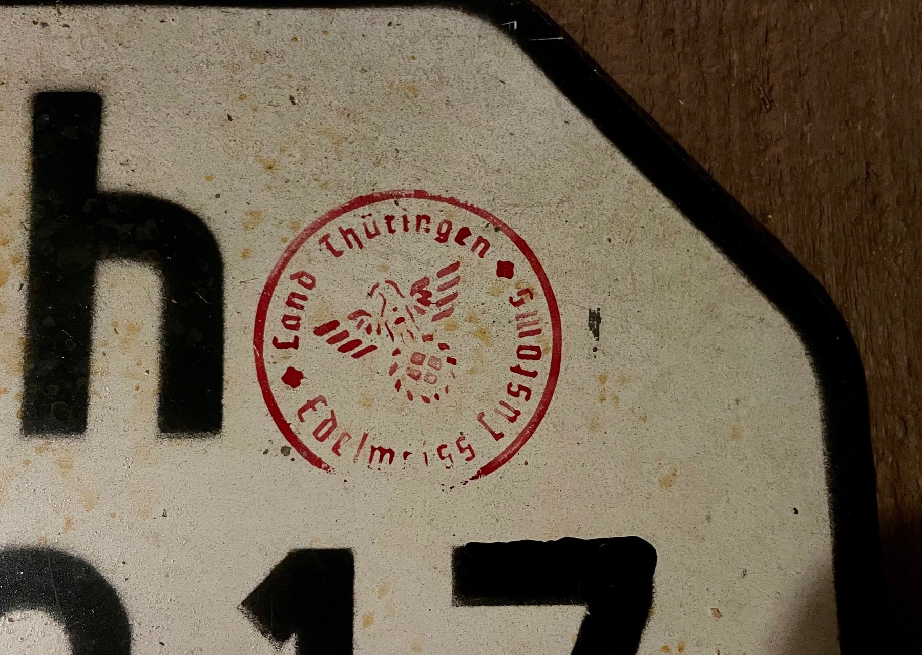 Kennzeichen vorn gerade (Vorkriegs-Optik)