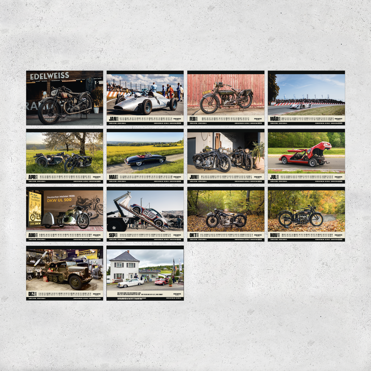 Edelweiss Kalender 2026 (A2 & A5)