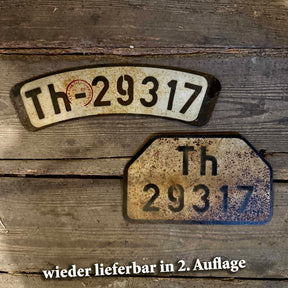 Kennzeichen Set (Vorkriegs-Optik) - vorn gebogen