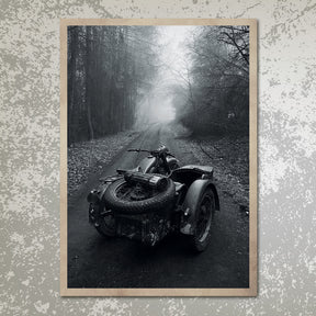 Postkarte BMW R12 Gespann WH