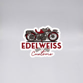 Sticker Edelweiss Customs + Bike